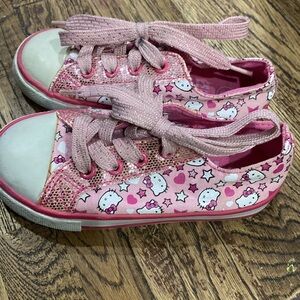 Hello Kitty toddler sneakers size 8 pink